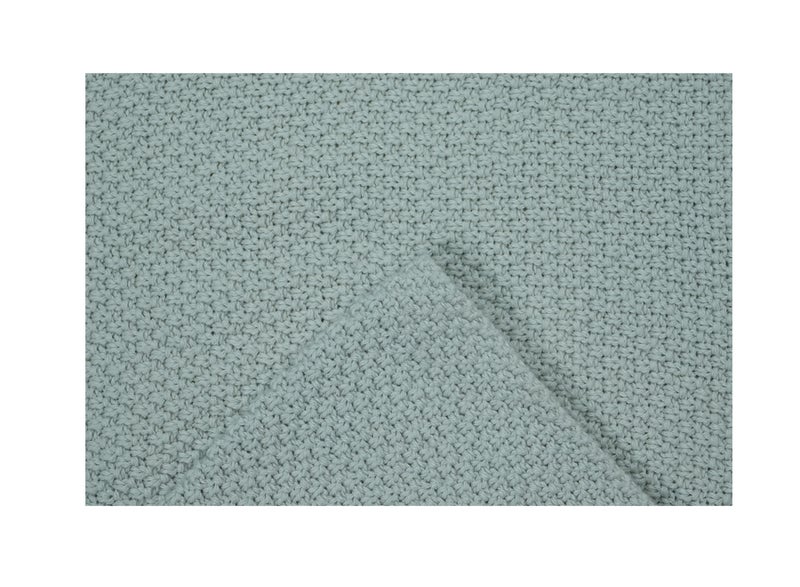 Ambrosia بطانية رمي قطنية محبوكة خطية فاخرة 130 × 160 سم رمادي فاتح ناعمة 400 غرام لكل متر مربع غطاء أريكة زينة عداء أريكة مريحة للسفر وبياضات منزلية ديكور بوهيمي - Image 3